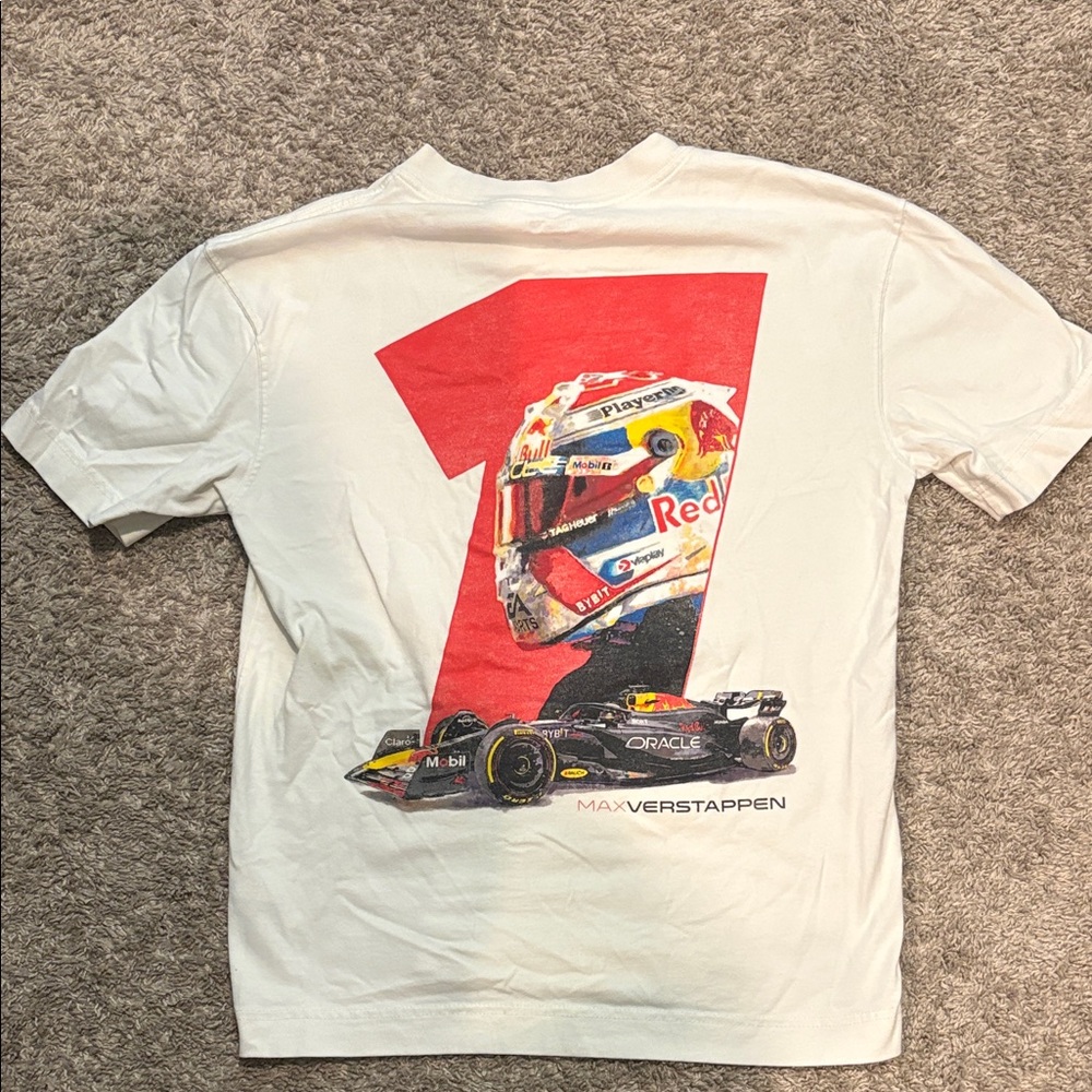 HollisterWhite Graphic Racing Tee with Red Number One